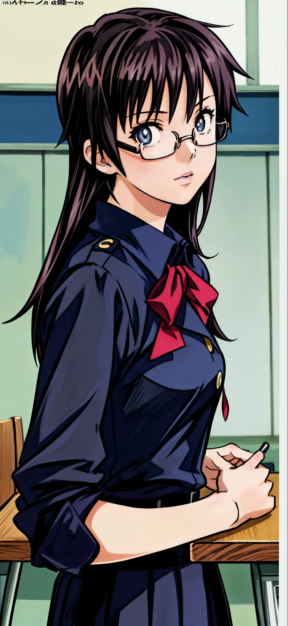 (highest quality,4K,8K,High resolution,table top:1.2), super detailed, (realistic,photorealistic,photo-realistic:1.37), face close-up, Glasses Girl,Perplexed,((black hair)),((long hair)),high school girl uniform,beautiful and fine eyes, beautiful detailed lips, highly detailed eyes and face, long eyelashes, realistic anime 3D style, Smooth anime CG art, Digital rendering by Makoto Shinkai, Moe anime art style, photorealistic rendering of an anime girl, Shinkai Makoto style, Cute anime girl visuals, realistic young anime girl, girl fan art, Created by Anime Artist'studio of.
