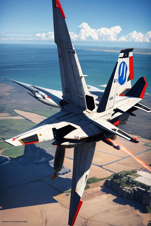 (best quality,4k,8k,highres,masterpiece:1.2),ultra-detailed,(realistic,photorealistic,photo-realistic:1.37),a jet plane soaring through the sky,emitting smoke,Walker Valkyrie fighter plane,fighter drone,stunning visual effects-9,anime bullet visual effects,Japanese computer graphics,Macross style,jet fighter,ace combat,Kamui,warplane,interstellar fighter,fifth-generation fighter,support aircraft,simulated space battle,afterburner
