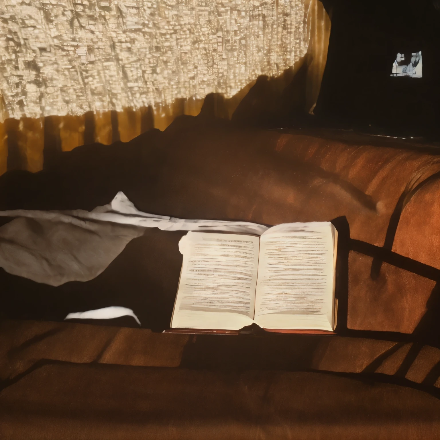 Create a movie cover and a vintage cursed book