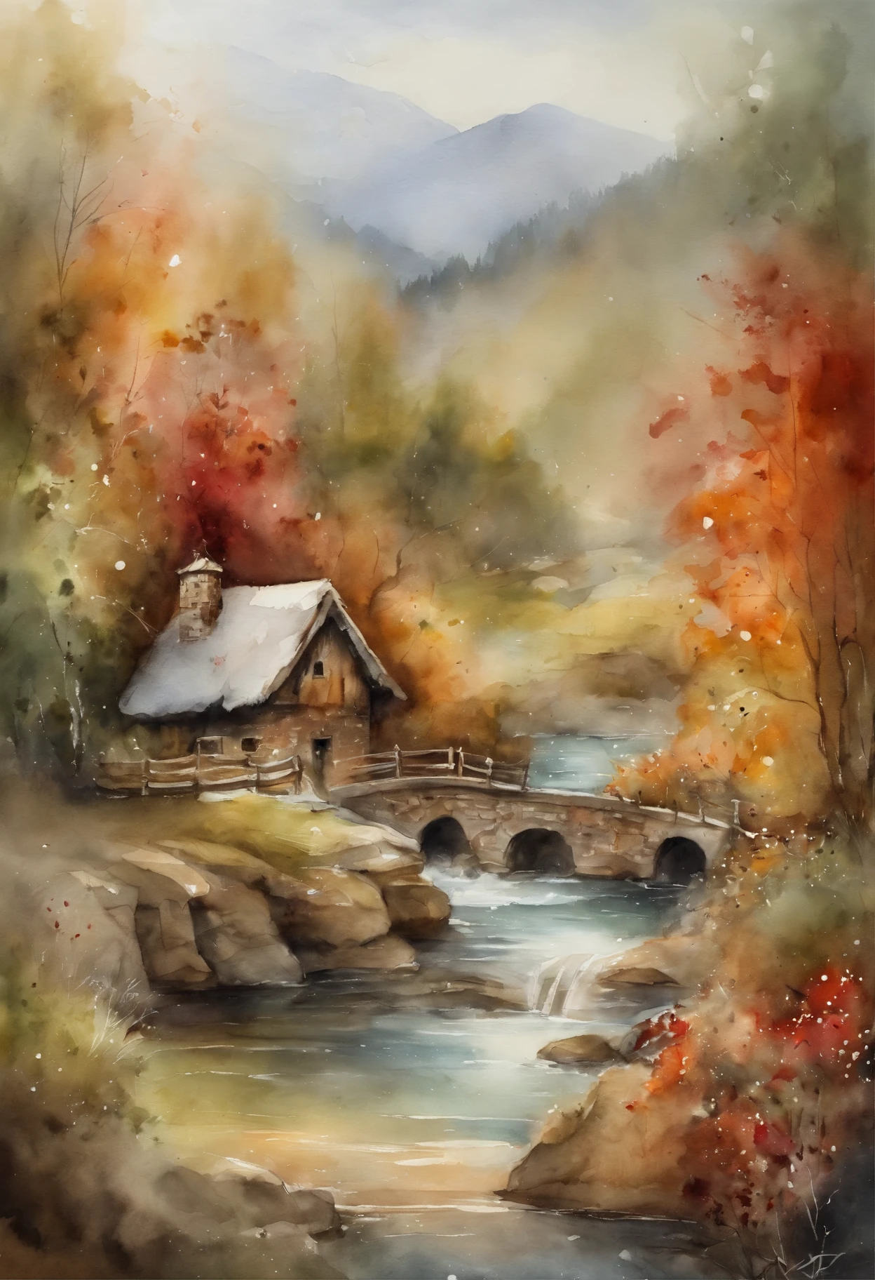 Imagine um folheto de Natal requintado, with space to write an invitation, aquarela, trends on artstation, sharp focus, studio photo, detalhes intrincados, altamente detalhado, por Greg Rutkowski