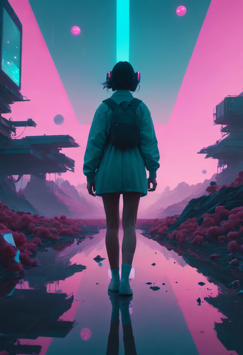 by Beeple and Nicolette McNamara, best quality, masterpiece, 8k