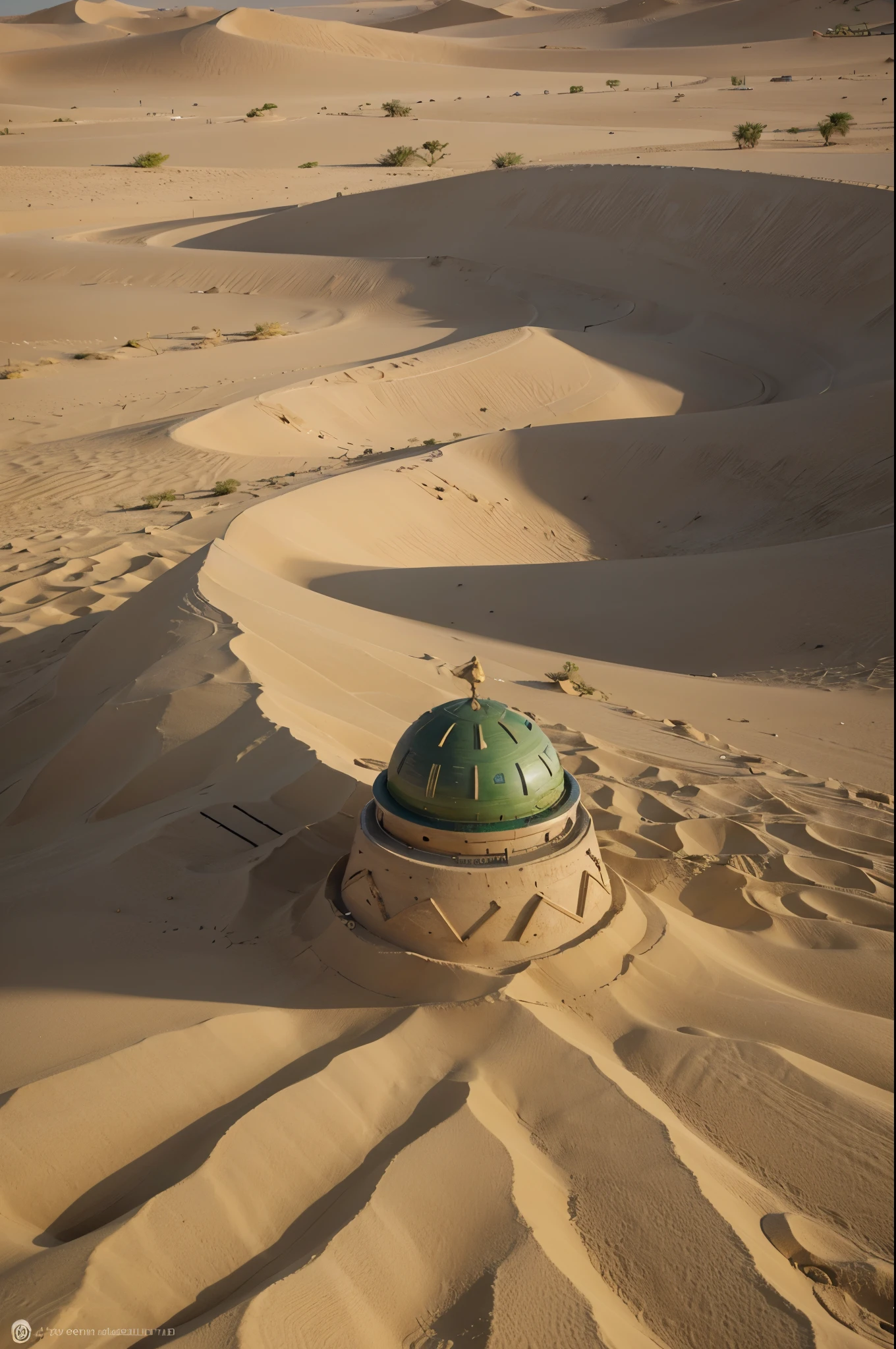 Clock from sand to sand in the desert, abu dhabi ao fundo do deserto, super focado, ok hyper realista, detalhado.