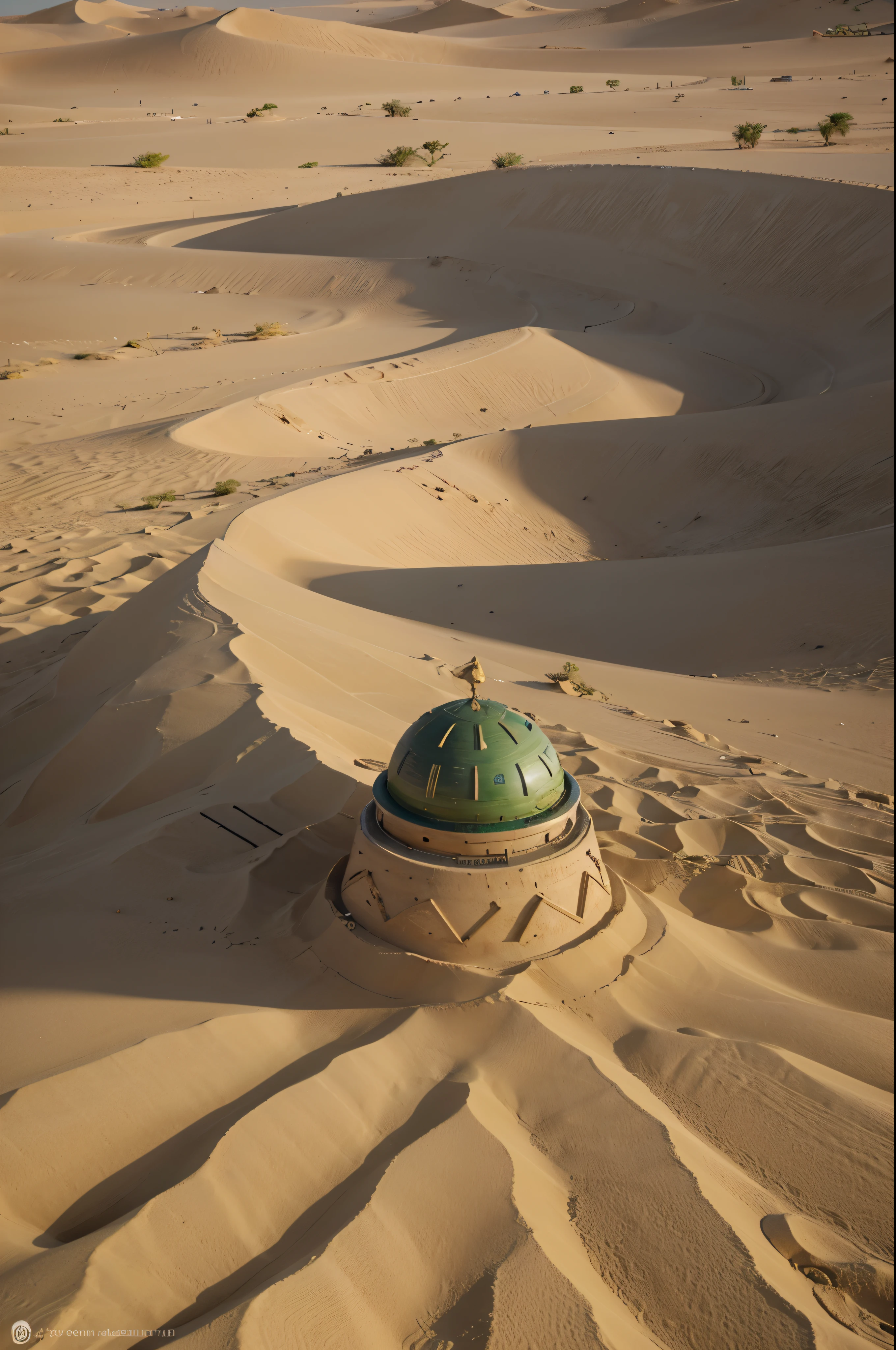 Clock from sand to sand in the desert, abu dhabi ao fundo do deserto, super focado, ok hyper realista, detalhado.