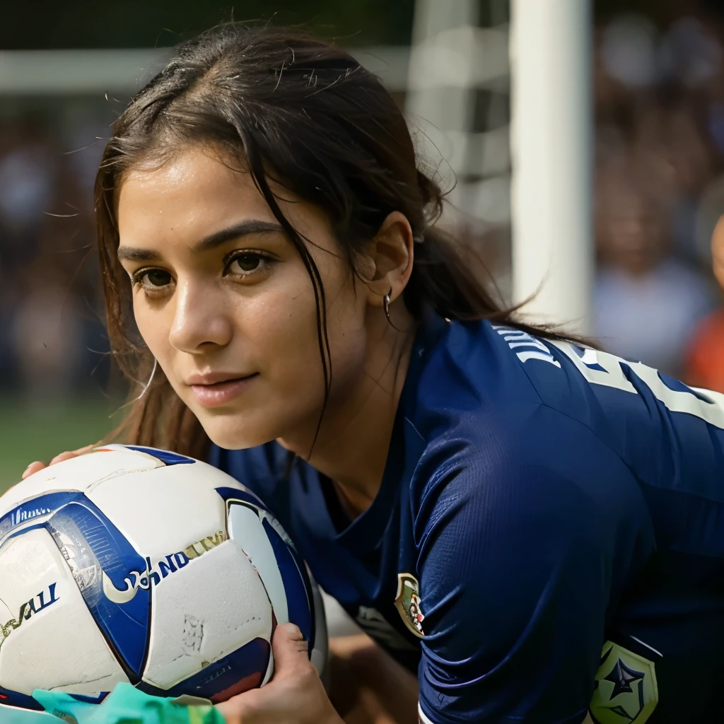 Crie uma jogdora de futebol mais linda do mundo