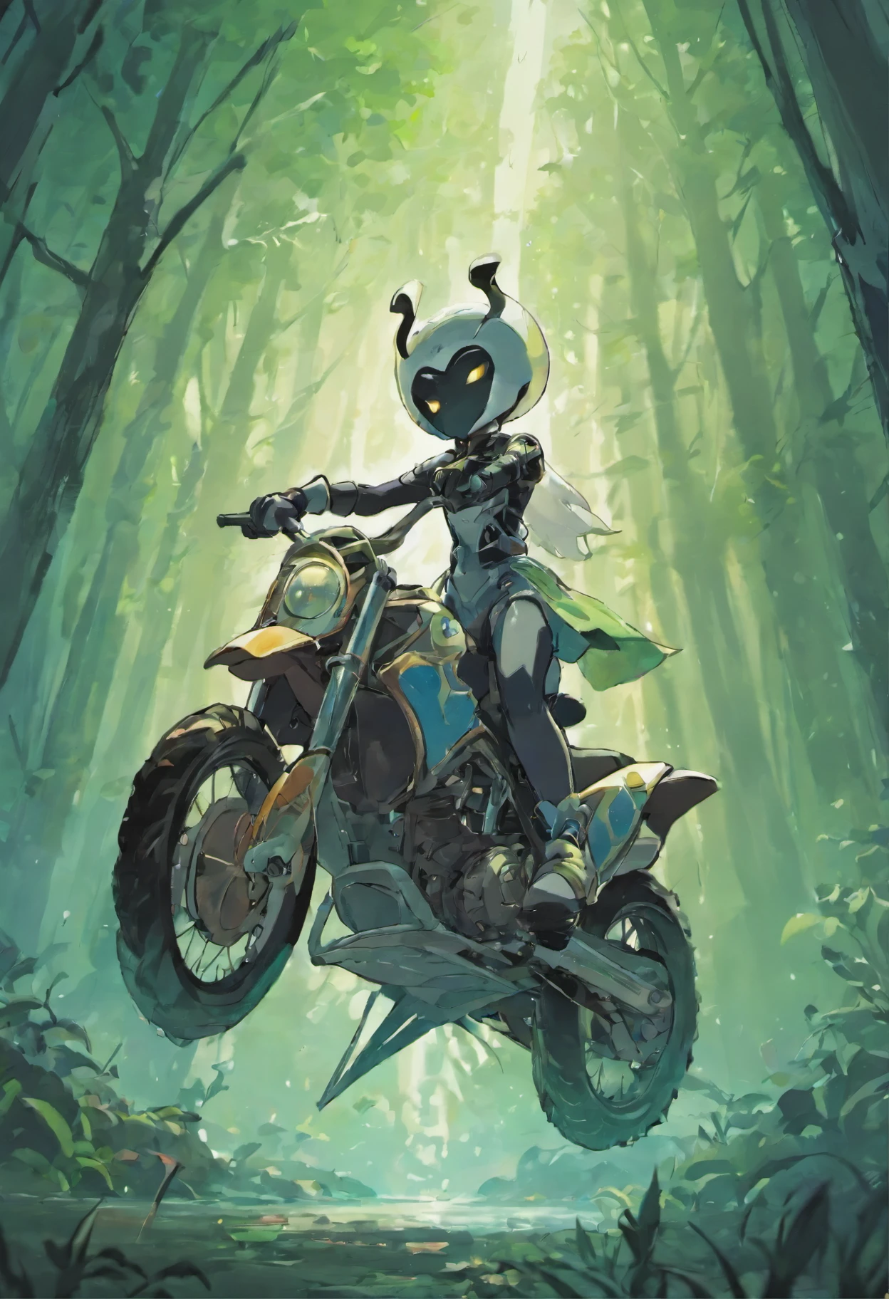 Hollow Knight, riding motocross