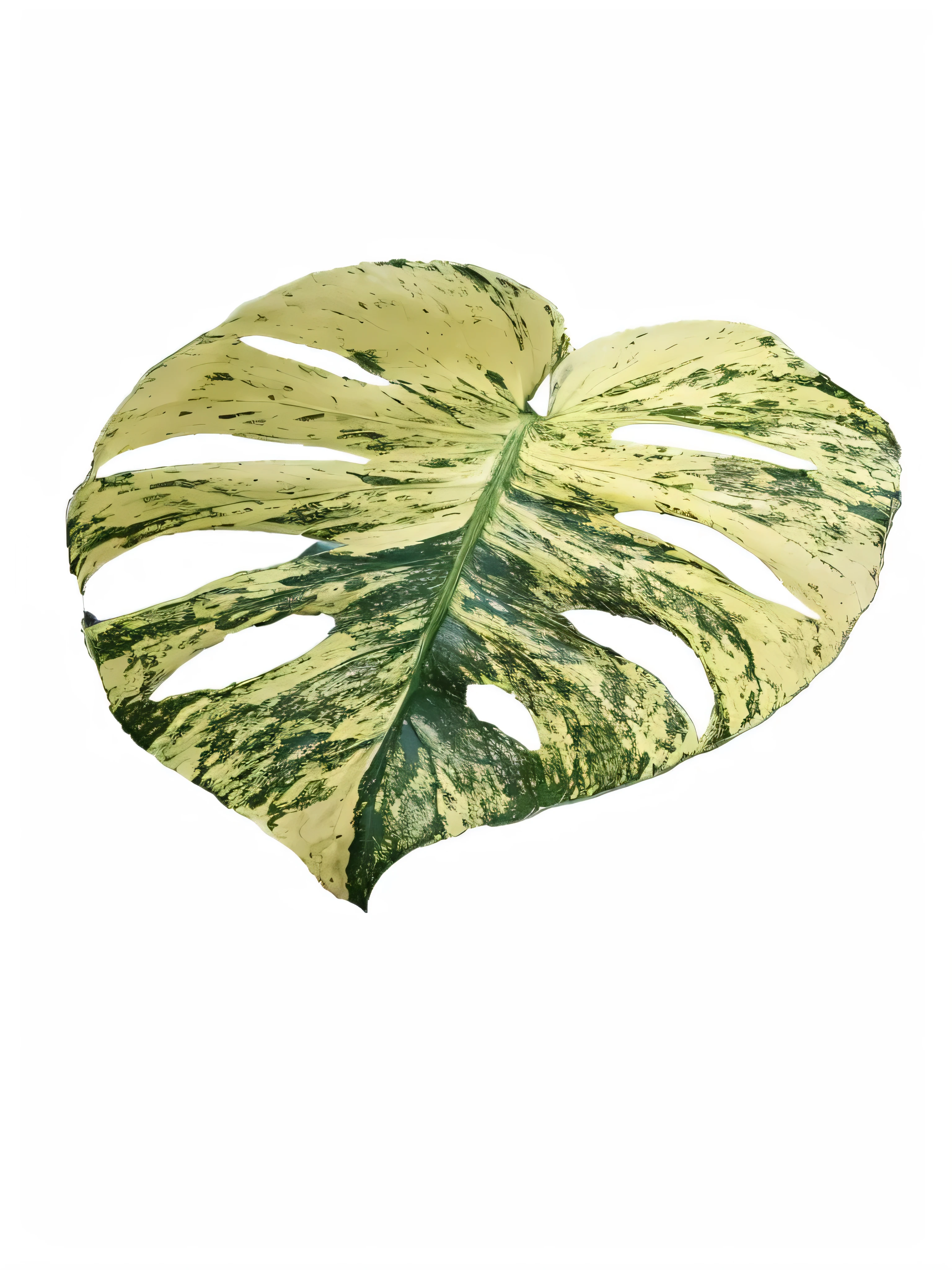 Close-up of plant leaves on black background, monster deliciosa, monster, big leafs, Yellowing with age, speckled, Yellowing, Detailed color scan, tropical foliage, tropical foliage, nice images, big leafs, Painted in light colors and green, very detailed leaves, Shot with Sony alpha 9, Architecture and Tom Leaf