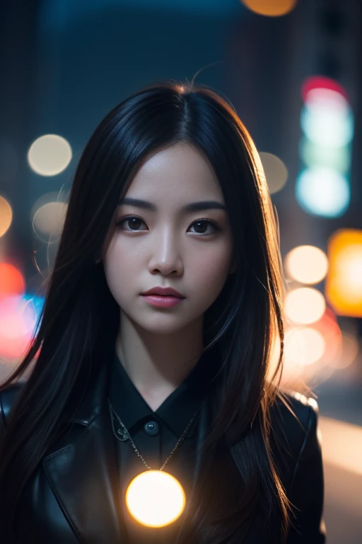 unified 8k wallpaper, highly detailed, High-definition raw color photos, professional photography, Realistic portrait, Cinematic Light, Beautiful detailed, Super Detail, high details, (((Bokeh))), depth of fields, illumination, Neon Street, Super stylish lighting、