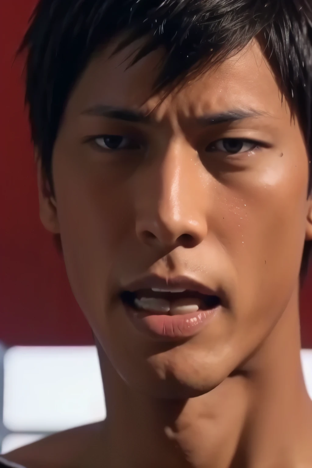 Handsome Aomine Daiki ,(Horny:1.3) , ahegao