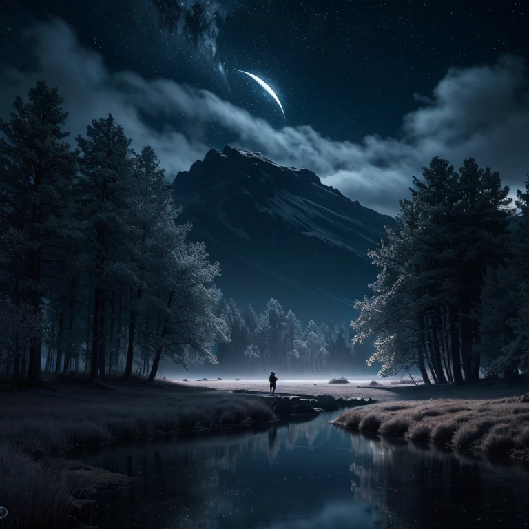 (best quality,4k,8k,highres,masterpiece:1.2),ultra-detailed,(realistic,photorealistic,photo-realistic:1.37),full moon night cloud,moonlit sky,majestic clouds,dark mysterious landscape,shimmering moonlight,moonlit trees,gloomy atmosphere,distant stars,ethereal beauty,luminous rays,breathtaking view,serene ambiance,dreamlike scenery,eerie shadows,silver moonbeam,nighttime tranquility,mystical allure,wispy clouds,whispering breeze,enchanted landscape,shadows dancing,nighttime voyage,calm and stillness,magical moonlit path,serenity enveloping,touch of mystery,gentle glow illuminating,surreal moonlit dreamscape,dimly lit midnight,lonely silhouette,starry night painting,peaceful nocturnal scene,darkness imbued,fantastical moonlit vista,tranquil moonlit lake,glimmering stars,nighttime enchantment.