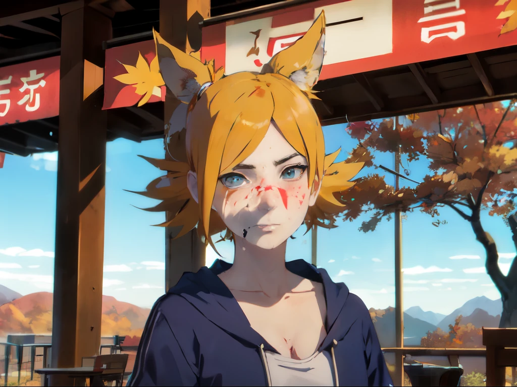 obra maestra, absurdo , (detalles intrincados), (vistoso),cinematic lighting,Disparo de reventado,Fondo de pantalla CG unity 8k extremadamente detallado,temario\(boruto\), 1 chica, mujer madura vestido corto de una sola piesa, session, Hojas al aire libre:1.3), Autumn leaves, (Autumn), luz de sol, arce, labio entreabierto,Viento, ver al espectador, temario\(boruto\),(breathe through,sudar mucho,rubor,Estar rojo en la cara,I had a lot of sweat on my face,rubor),(encorvado,contrafuerte,pose encantadora,una pose sexy)