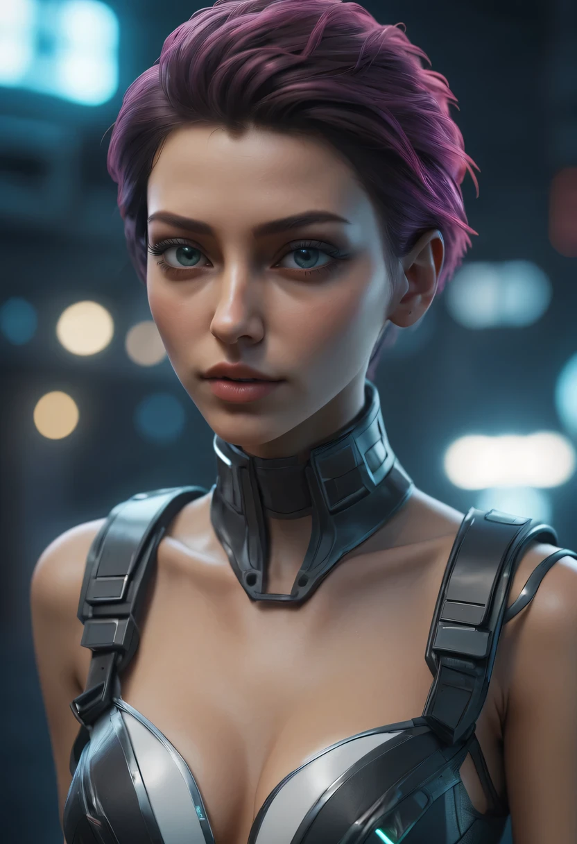 ((best quality)), ((masterpiece)), (detailed:1.4), 3D, Image of a beautiful cyberpunk woman,human development report (high dynamic range),Ray tracing,NVIDIA RTX,super resolution,Unreal 5,subsurface scattering,PBR texture,post processing,Anisotropic filtering,depth of field,Maximum clarity and sharpness,multi-layer texture,Albedo and specular maps,surface coloring,Accurate simulation of light-material interaction,Perfect proportion,octane rendering,Two-tone lighting,Large aperture,Low ISO,white balance,rule of thirds,8K original,