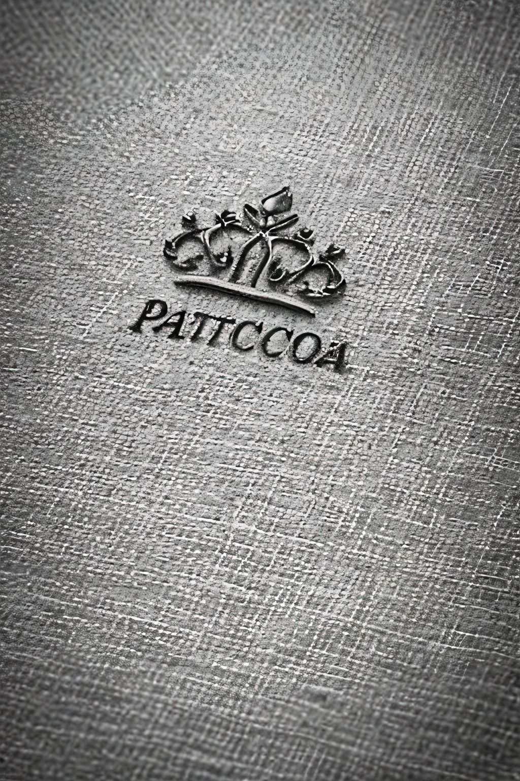 Crie um luxo, logotipo minimalista para uma mulher'makeup and accessories brand "PATRÍCIA PINHEIRO CO.". Destaque o nome completo com uma fonte elegante, creating normal and inverted versions. Adicione uma coroa ao topo, utilize tons neutros e mantenha o design simples, Conveying sophistication. Make sure the logo is versatile for different uses IN PORTUGUESE LANGUAGE