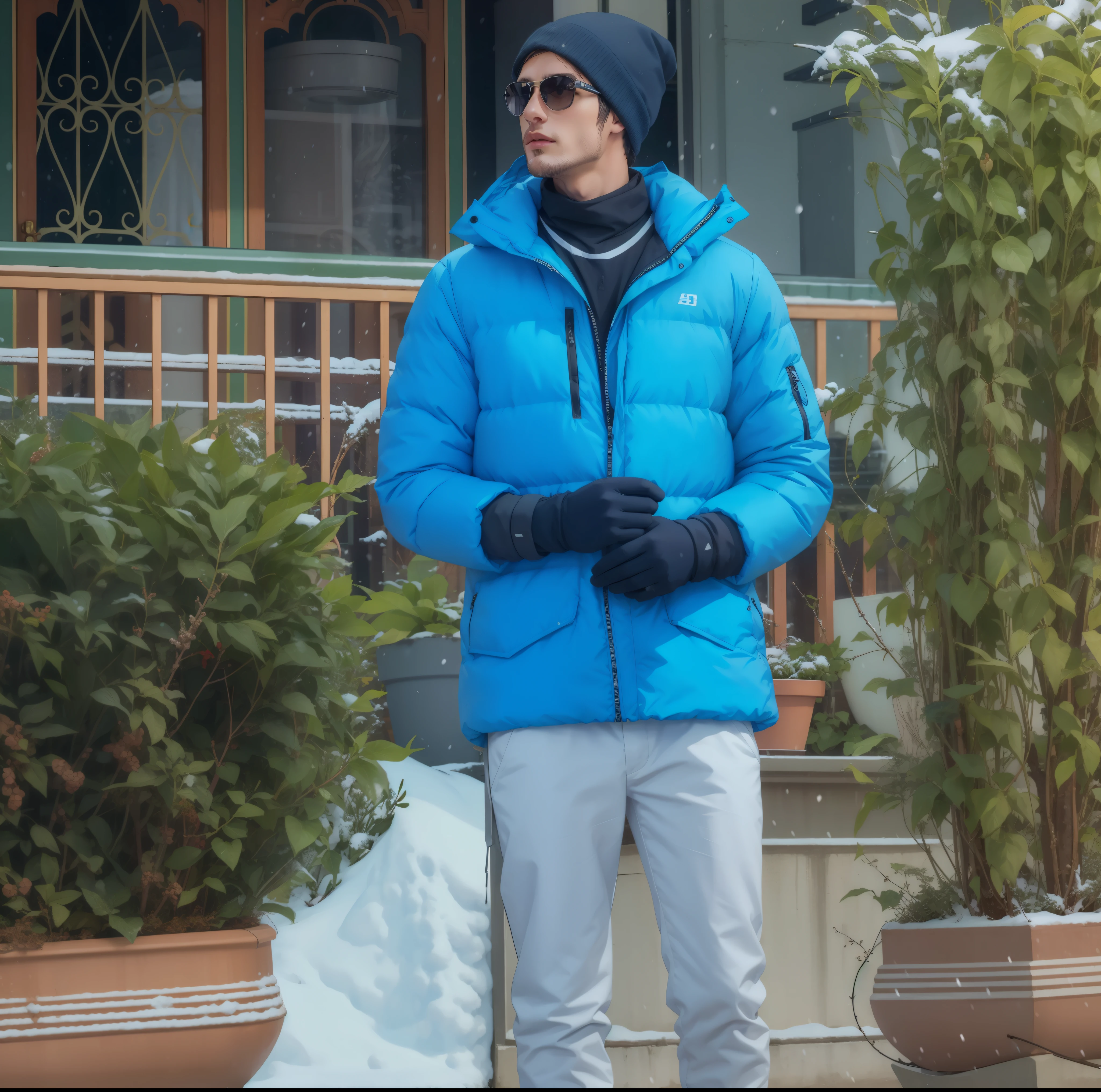 Handsome Men , Snow Clothes , Snow Season