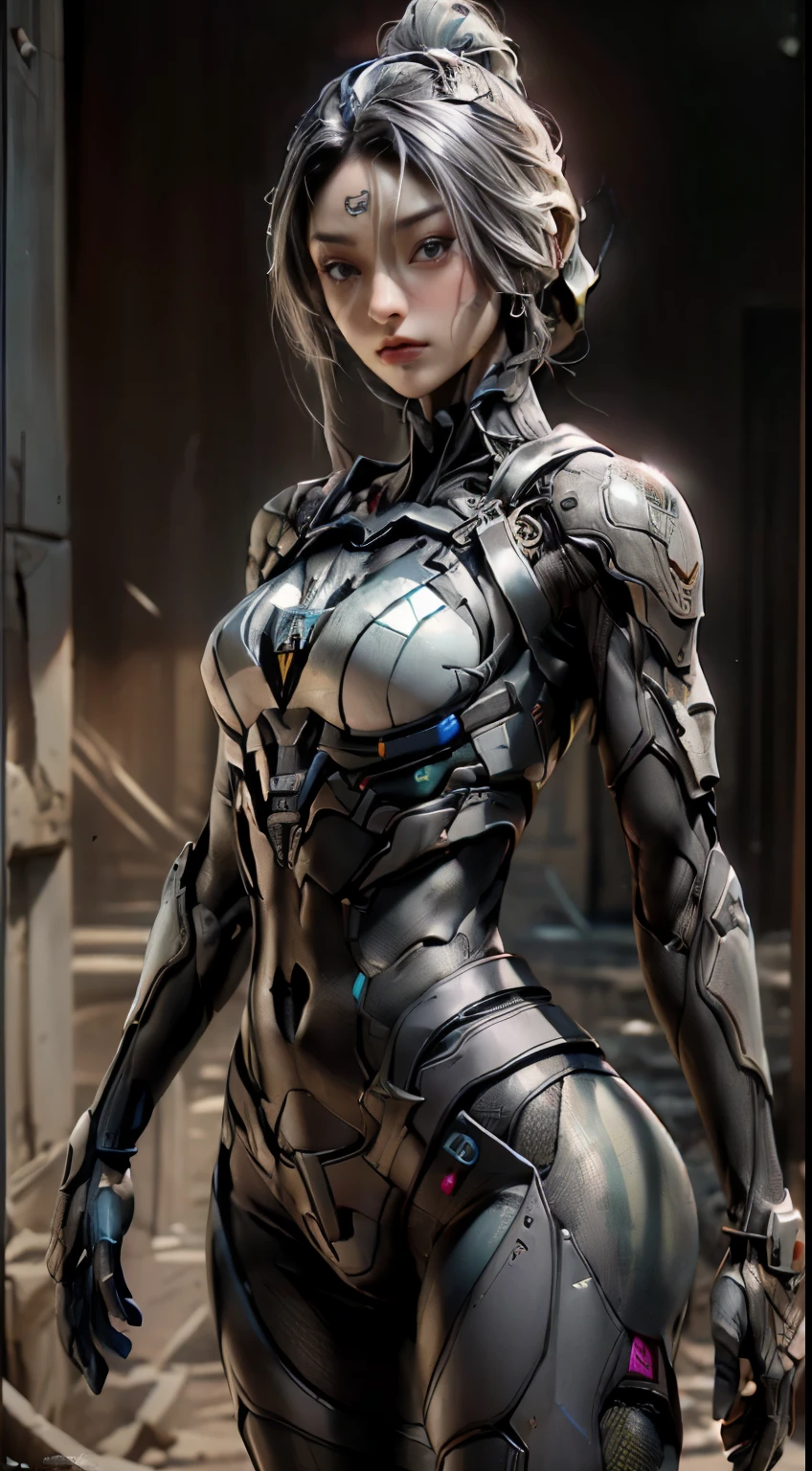 ((melhor qualidade)), ((obra de arte)), (detalhado:1.4), 3D, uma imagem de uma linda mulher cyberpunk,HDR (High-range dynamics),rastreamento de raio,NVIDIA RTX,Super-resolution,Irreal 5,underground dispersal,PBR texturing,post-processing,Anisotropic filtering,Profundidade de campo,Maximum clarity and sharpness,Texturas multicamadas,Albedo e mapas especulares,Surface shading,Accurate simulation of light-material interaction,perfect proportions,Octane rendering,two tone lighting,grande abertura,ISO baixo,White balance,Rule of Thirds,8K CRU,