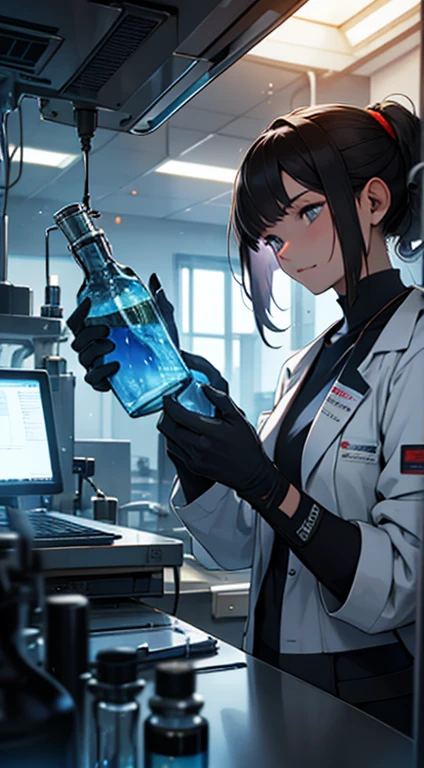 Biochemical laboratory,sense of science and technology,,virus,Particle effects