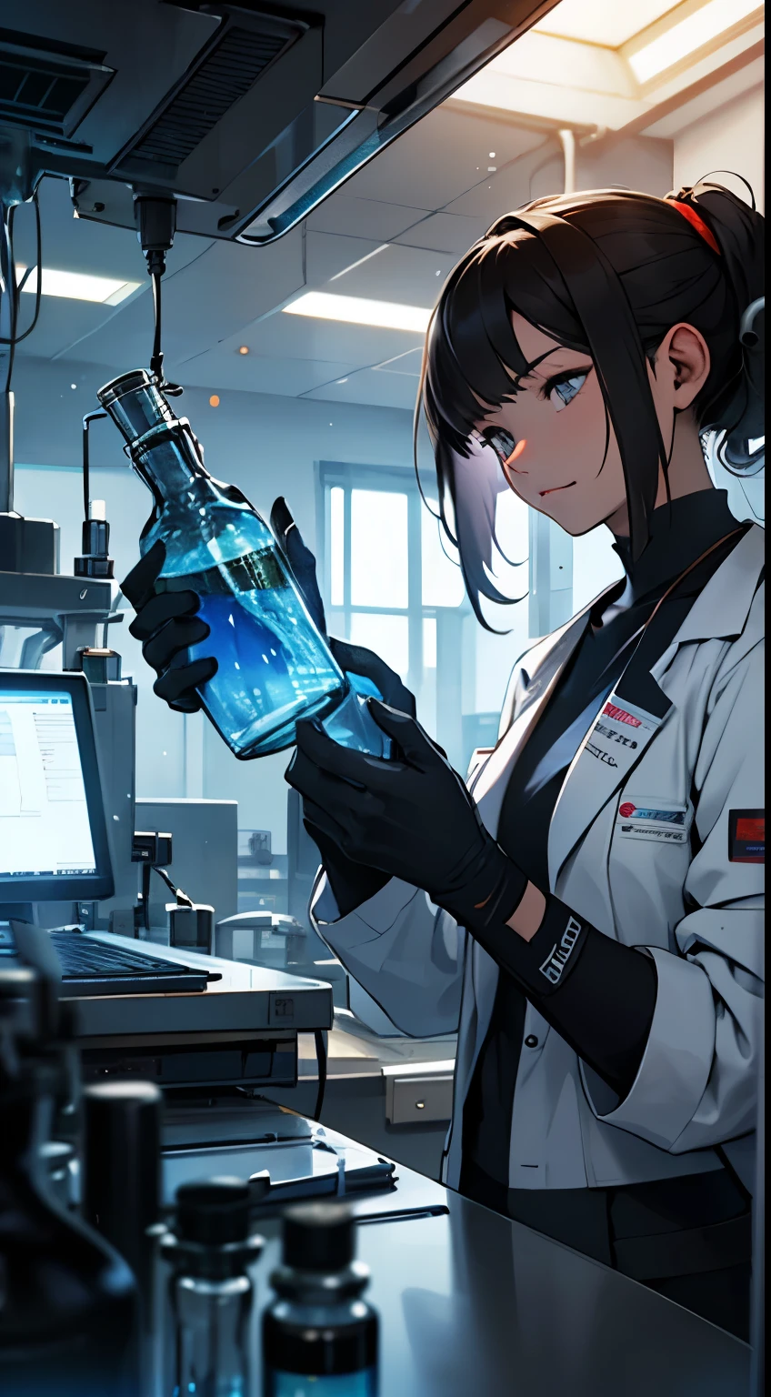 Biochemical laboratory,sense of science and technology,,virus,Particle effects