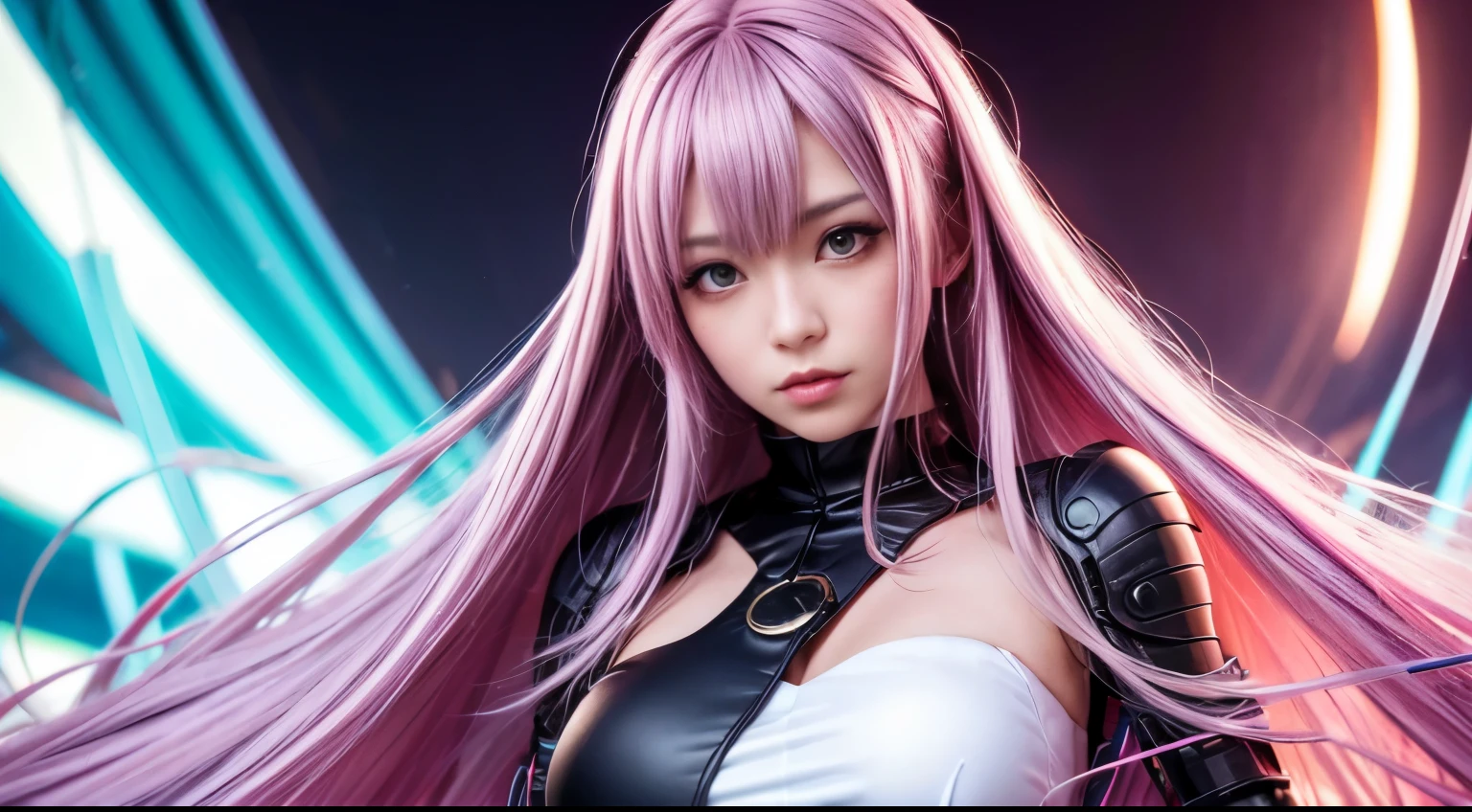 anime girl with long purple hair and pink gloves, anime manga robot!! anime Girl, fan art marin kitagawa, (anime Girl), anime Moe Art Style, anime Style, anime Best Girl, anime !!!!!!!!!!!!!!!, Arte Zero Chan, anime Girl, Cute anime Manga Style, anime Art Style, Cute anime Girl [I don't think so Ko], Yokoyari Mengo, Idol singer, blue sky, sunset