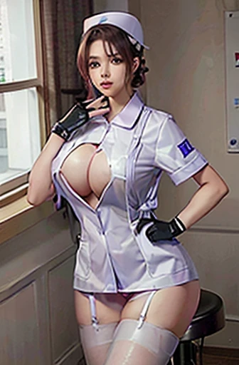 nurse uniform,hospital, latex nurse suit,nurses,busty,elbow gloves,labcoat,silverhair woman,blue eyes , gigantic boobs ,medical instruments,asian nurse,two nurses,speculum,examination room,oversize boobs, ,big ass ,strap on, lay on table ,legs spreaded,giving birth,gyno chair , dentist,Milf,