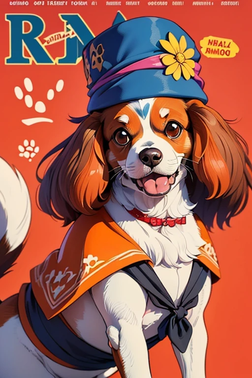 (((Magazine cover with main headlines illustration, propagandas, frases de destaque na capa da revista, Canine Cuteness is the title at the top of the magazine, Collie breed dog)))), somente cachorro na arte, using 3D cinema glasses, obra de arte, melhor qualidade, , ar livre,(((( Cavalier King Charles Daniel puppy
, dog usando Roupa de capuz, or tie or bow, bandana, roupas com desenhos floral, with your tongue out happily ))), with very long hair and albino fur color, brincando com seus Brinquedos em um lindo quarto fofo, Dog with an expression of happiness when he sees his owner, Cachorro com boca aberta, breed dog, posando para uma foto usando roupas fofas, fofo usando vestido fofo de princesa, luxurious hat, ties, Bandanas, vestido, cores fofas, pet store scene, dog clothing colors. low angle view, eye level shot (virilha),Just huge morbid thighs, rima de trabalho, melhor qualidade, (Vista frontal), (vista da minhoca'olhos), perspectiva do olho do minhoca, low angle.