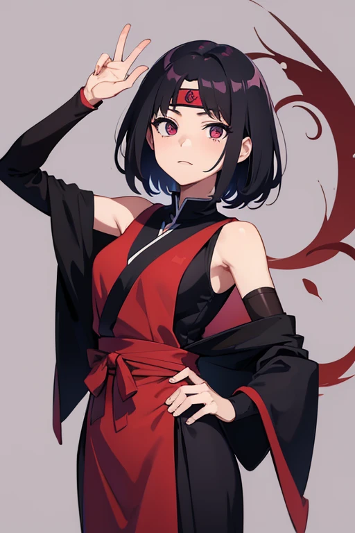 Sardara uchiha poseing
