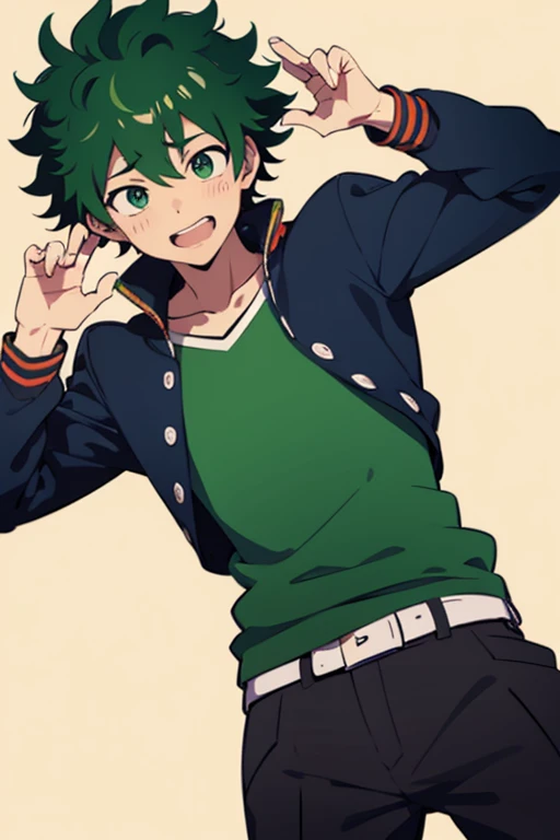 gay izuku midoriya poseing sexyly