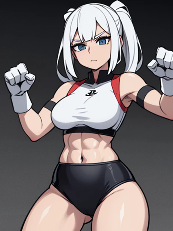 score_9, score_8_up, score_7_up, score_6_up, score_5_up, score_4_up, BREAK,blunt bangs,Gray Hair,Yellow Eyes,ponytail,big breasts,,Overflowing breasts,cap,Sports bra,Shorts,.boots,Street fashion,Erect nipples,Underboob,White background,Are standing,Bukkake, anime screencap