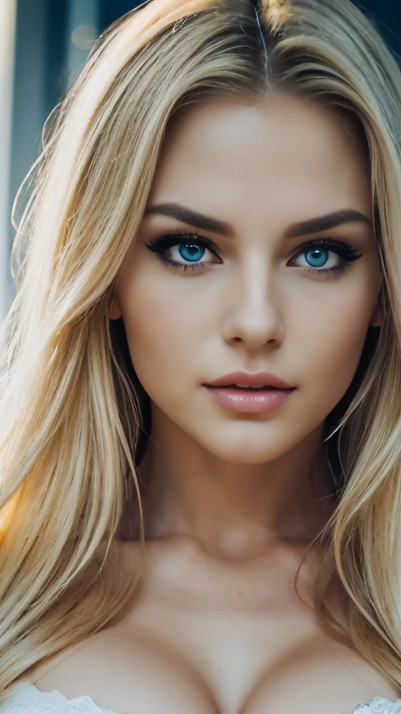 arafed woman with long blonde hair, sexy face with full makeup, gorgeous attractive face, attractive face and body, jaw dropping beauty, perfect face ), attractive beautiful face, jaw-dropping beauty, gorgeous face and figure, sultry look, perfect face and body, sexy girl with blue eyes, attractive female face!!!, perfect face!!!, sexy face, perfect breasts