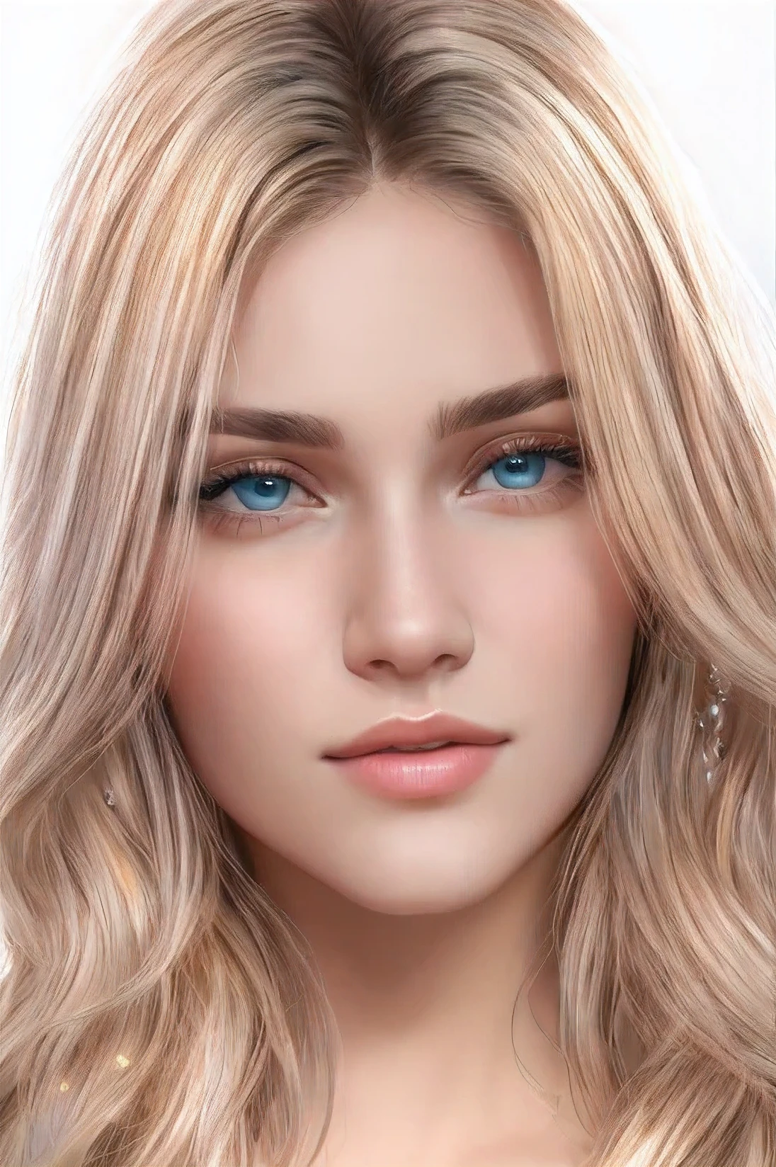 a close up of a woman with blonde hair and blue eyes, realistic beautiful face, photorealistic beautiful face, beautiful realistic face, highly detailed realistic face, realistic shaded perfect face, detailed realistic face, hyperrealistic beautiful face, realistic perfect face, realistic detailed face, realistic digital illustration, beautiful and realistic face, realistic and detailed face, realistic detailed face portrait
