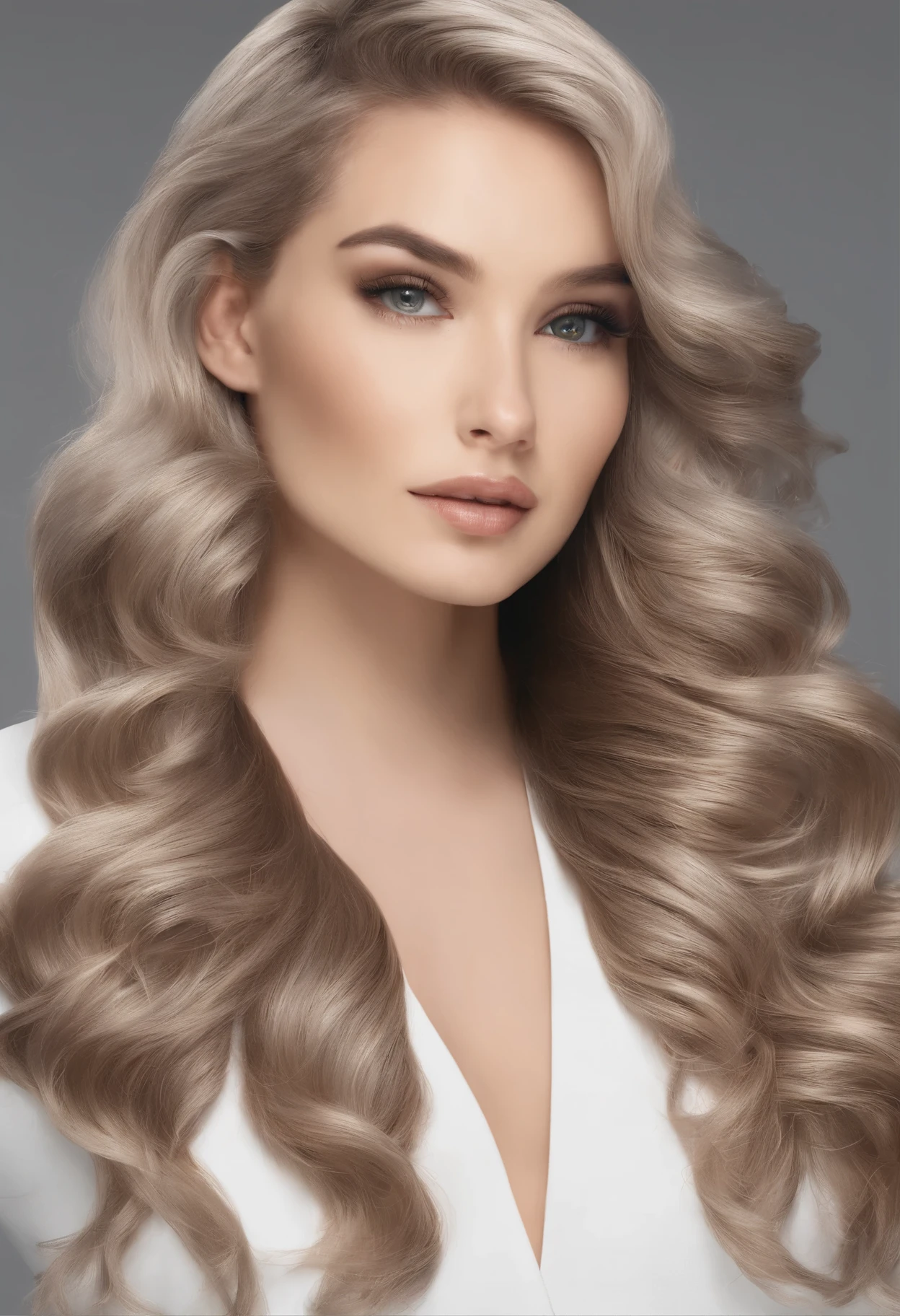 Blonde model woman beautiful detailed face detailed body detailed full body perfect figure dream figure who walked the runway for Chanel in the years 16 had a classic and elegant beauty. His appearance reflected a combination of delicate and striking features. Here is a more detailed description to create an ultra-realistic image Denise had smooth porcelain, Flawless skin that accentuates its natural beauty. Son visage avait une forme ovale gracieuse, with softly sculpted cheekbones that highlighted her femininity.

Her eyes were captivating. They were large and almond-shaped, avec des iris bleu profond qui semblaient cacher des secrets. The long eyelashes framing her eyes intensified her expressiveness.

Her hair was a cascade of golden locks that fell in gentle waves over her shoulders............, Reflet de la lueur du soleil. His forehead was high and elegant, perfectly balancing the structure of her face.

The lips were sensual, avec des contours naturels qui lui donnaient un sourire captivant. Her chin was delicate, contributing to its charming appearance.

Her figure was slender and graceful, with soft curves that emphasize its femininity. Denise had a magnetic presence, a combination of her physical beauty and an aura of confidence that made her stand out.