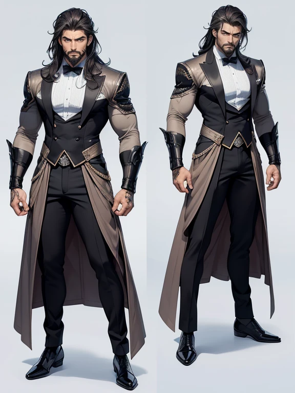 (best quality,4k,8k,highres,masterpiece:1.2),ultra-detailed,(realistic,photorealistic,photo-realistic:1.37),sharp features,masculine beauty,distinct jawline,intense gaze,piercing eyes,sculpted cheekbones,tidy beard,strong eyebrows,muscular physique,strong jawline,well-defined facial structure,confident expression,exquisite attention to detail,intense portrayal of masculinity,perfectly chiseled features,fierce and determined look,highly defined facial features,dignified and charismatic appearance,impeccable grooming,dominant and commanding presence,strikingly handsome,meticulously rendered facial hair,striking angularity,impressive stature,perfection of the male form,power and strength in every line、sweeping, dramatic lighting,contrast between light and shadow,unique composition,monochromatic color scheme,deep, rich tones,subtle hints of blue and gray,sophisticated elegance,meticulously applied texture,natural sunlight streaming in,highlighting the contours of the face,dynamic pose,captivating gaze,expression full of depth and emotion,striking visual impact,artistic interpretation of male beauty,Greek god-like physique,an embodiment of strength and confidence,attention-grabbing composition,mesmerizing and thought-provoking artwork.