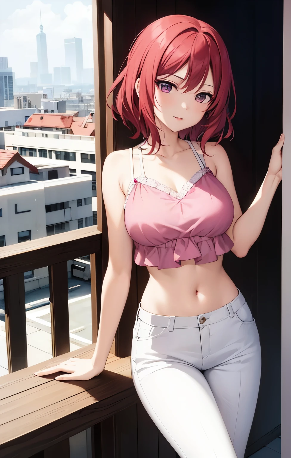 1girl, anime girl, 2d girl, 18y, (fullbody), (((squatting, dynamic pose))), anime girl, seductive smile, (((medium hair, pink hair, flowing hair, hair flowing in the wind))), ((black,tube top,strapless)), ((underboob view)), cleavage, Solo, Slim, Big Breasts, Tight Shorts, low waist shorts, low angle, outdoors, night background, flowers, looking at viewer, darker shadows, (((explicit))), (((short,shorts))), (((absurdres))), (((thigh gap))), (((half naked))), (((cameltoe))), (((lowleg shorts))), (((spread legs))), (((sexy))), (((sensual))), (((Tube Top))), (((Strapless)))