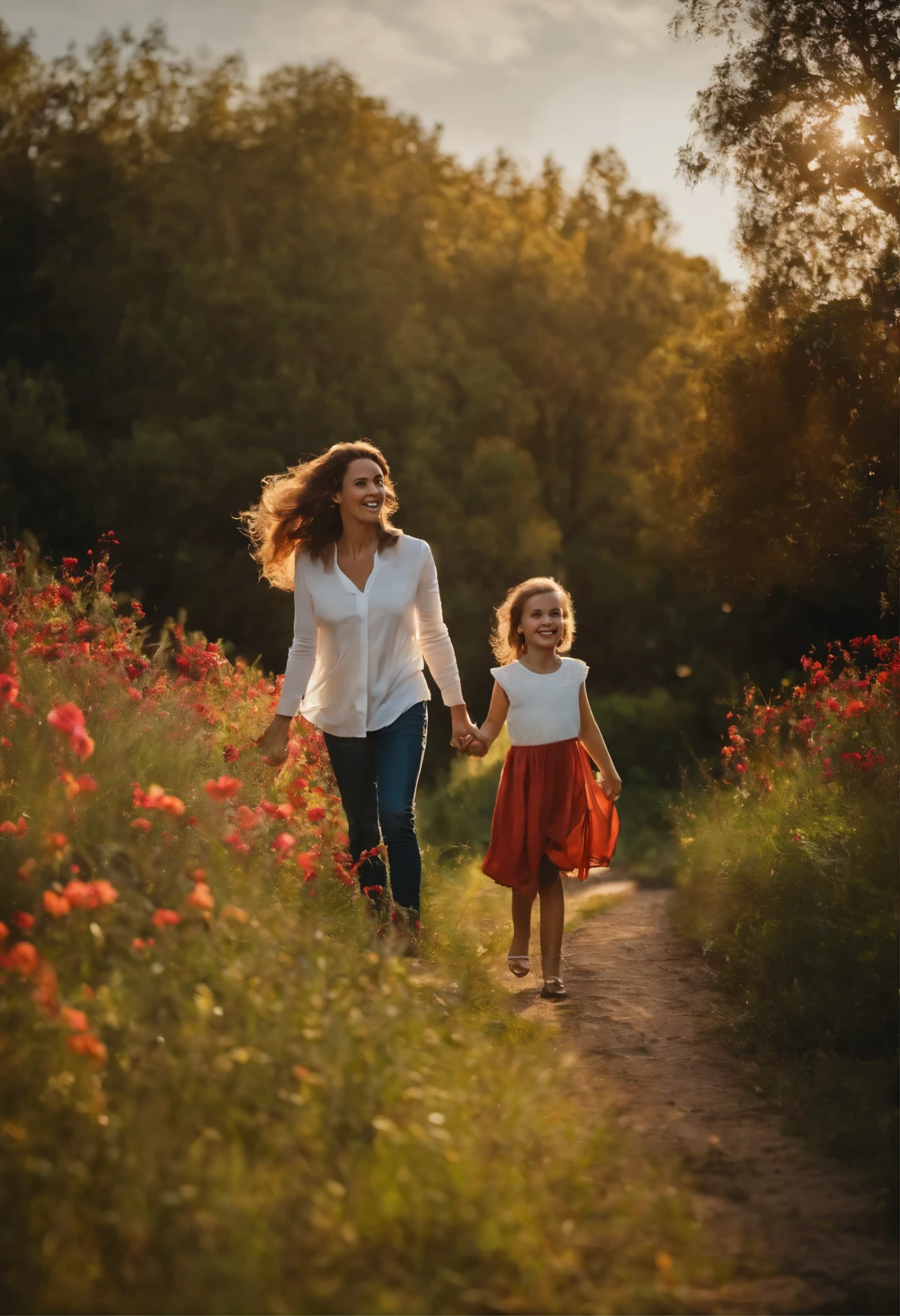 Quiet family happiness