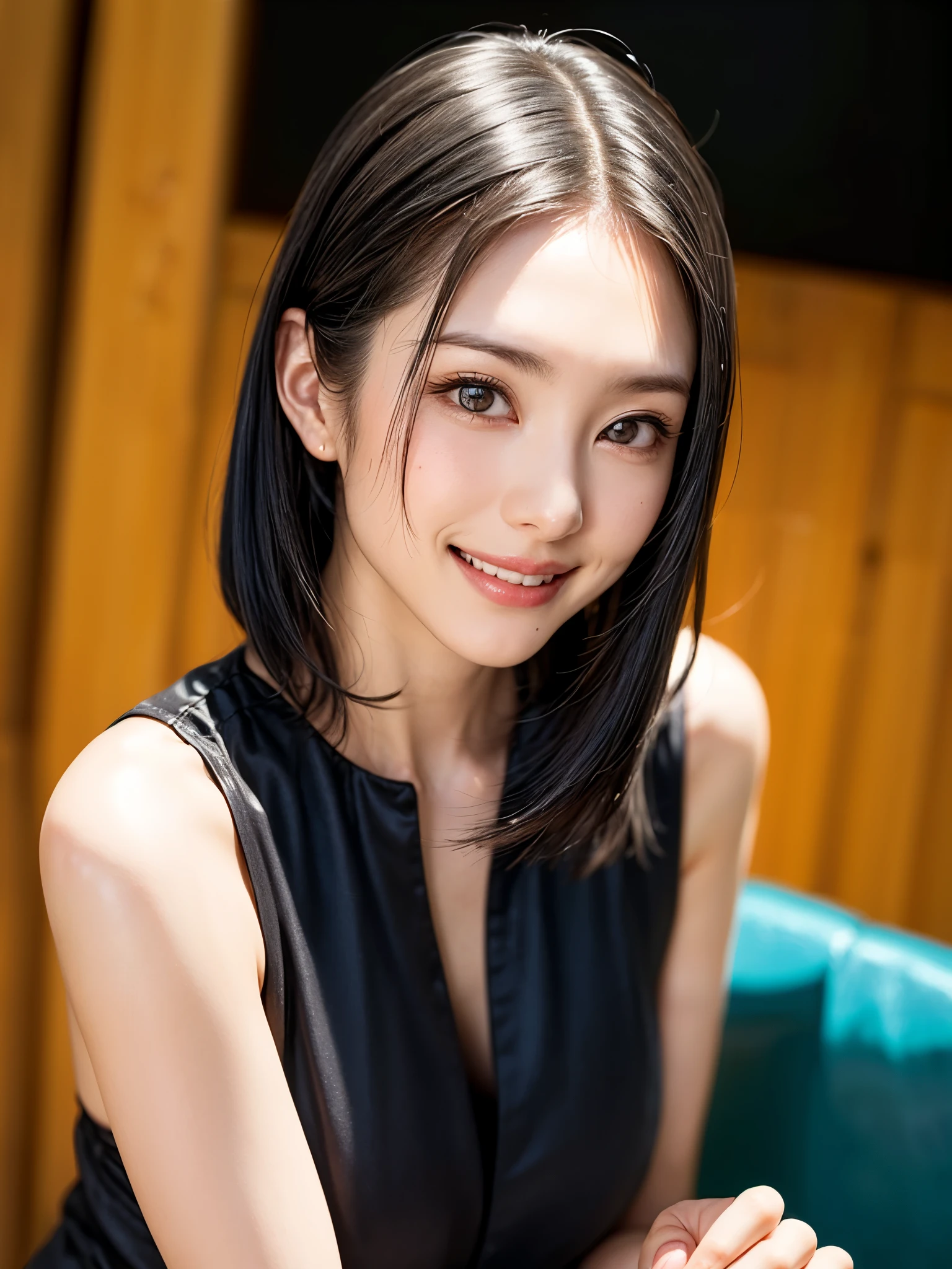 (table top, highest quality、High resolution:1.4、very attractive beauty、Adds intense highlights to the eyes、look closely at the camera:1.4、Beautiful woman full of charm、ideal body proportions、perfect anatomy、brunette short bob hair、shiny hair、bangs:1.4、光沢のあるbangs:1.4、lip gloss),1 girl, Report, light brown shiny hair, scarf,realistic, looking at the viewer、Please tilt your head slightly, bright colored crystal light blue eyes, short and shiny hair、 chest中央に穴の開いた白いタートルネックの衣装,chestの真ん中に丸い穴のあるセクシーな白いタートルネック ニット セーター、 lips, lip gloss, Upper body、Big eyes、eyelash、face is a little red、embarrassing)、((italian road in winter))、((short hair with Big eyess、Give your students very powerful highlights、{Huge|big|Hugeな|mega} chest:1.6、very bigger chest、look at the audience、very beautiful beauty、show me your ears、long neck、smile、smile、Happy、beautiful teeth、口を開いてsmile、heart shaped eyes))、28 years old、very cute super model、