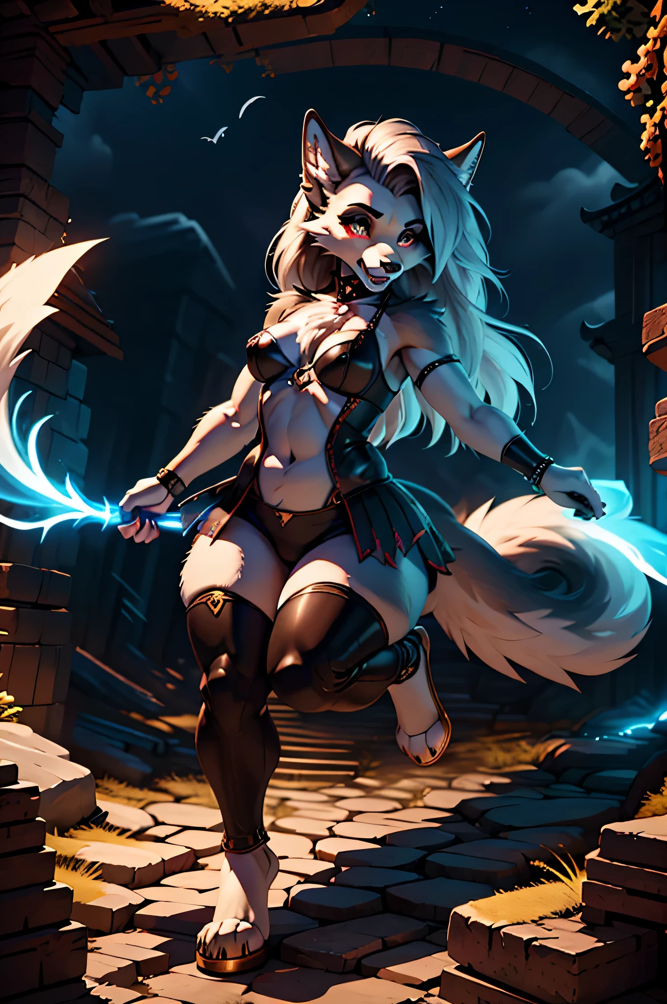 chica lobo de vientre enorme, Loona Helluva Jefe, etiquetas e621, Anthropomorphic characters, piel detallada, Ojos y rostro expresivos, dynamic pose, Colores vibrantes, arte digital, fantasy scenery, expresiones feroces, action-packed scene, oscuro y vanguardista, Estilo de arte tradicional, sinister atmosphere, intricate line work, dynamic lighting, sombras inquietantes, Alto contraste, Atmospheric perspective, Anatomical precision, mythical creatures, emociones intensas, Elementos sugerentes, ethereal background, Paisaje detallado, dramatic composition, elementos surrealistas, Patrones intrincados, detalles intrincados, fantasylandscape, aura misteriosa, magical effects, dynamic movement, encanto seductor, intense energy, captivating visual storytelling, multi-layered narrative, calidad profesional, high resolution (8k), vivid and realistic, Experiencia inmersiva.