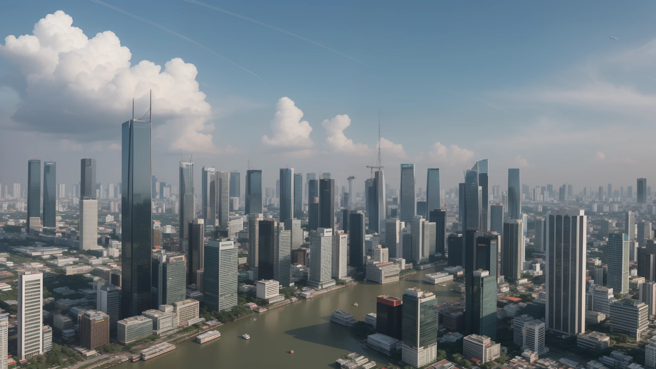 (masterpiece, best quality:1.3) an illustration of  The future of Bangkok: A city of technology and tradition

Bangkok, the capital of Thailand, is a city of contrasts. It is a modern metropolis, with skyscrapers, high-speed trains, and cutting-edge technology. But it is also a city with a rich history and culture, dating back centuries.

In the future, Bangkok will continue to evolve, becoming even more technologically advanced. But it will also remain a city that celebrates its traditions.