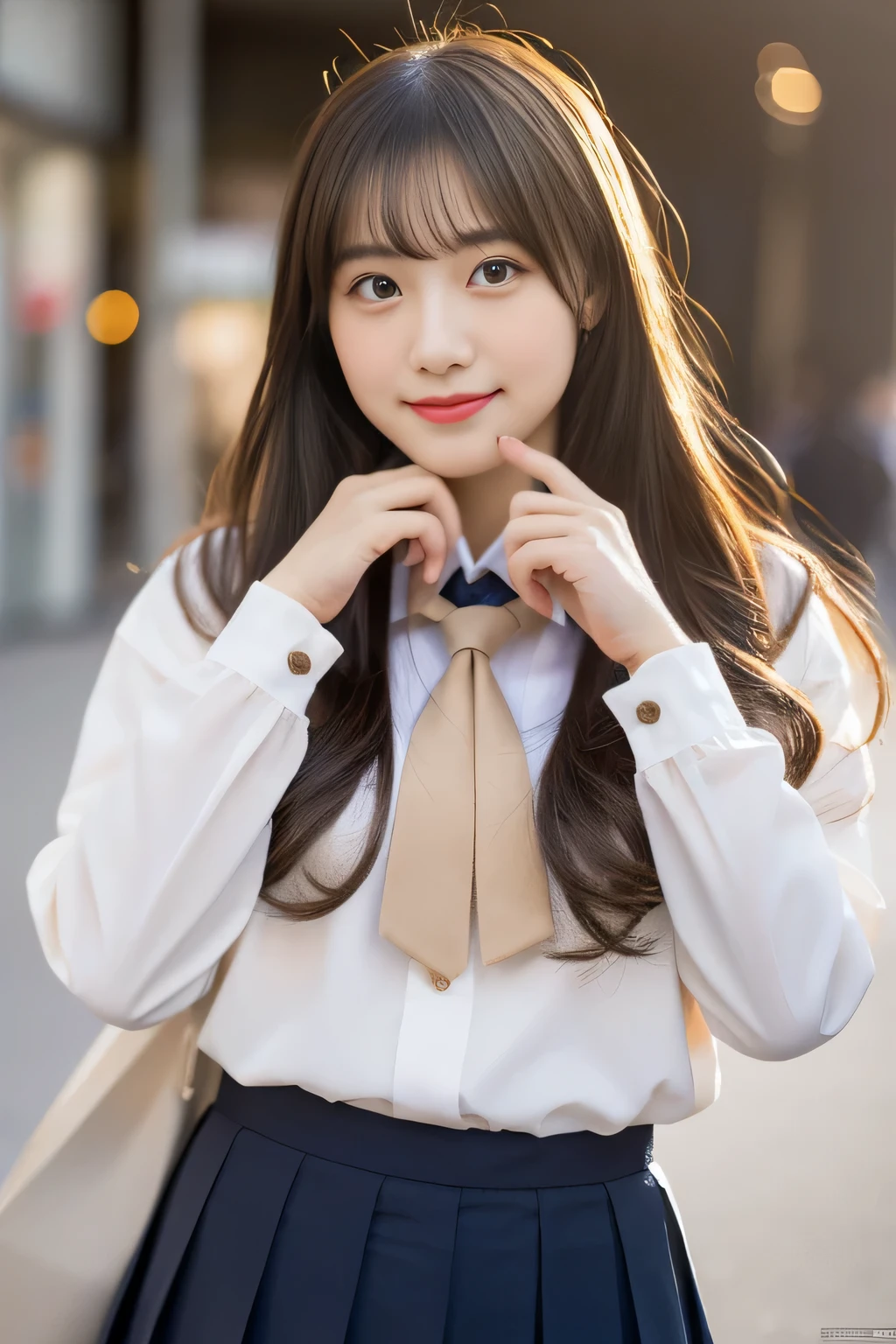 Ulchan-6500-v1.1, (RAW photo:1.2), (realistic:1.4), beautiful detailed girl, very detailed eyes and face, beautiful and detailed eyes, that&#39;ridiculous, 信じられないほどridiculous, huge file size, Super detailed, High resolution, very detailed, highest quality, masterpiece, Kemomimi, ((japanese girl&#39; high school uniform)), shape, very detailed, cg, unite, 8k wallpaper, wonderful, small details, masterpiece, highest quality, highly detailed cg uniform 8k wallpaper, light shines on your face, movie lighting, 16 year old girl, ()), ((dynamic pose))), (camel toe), (half), (pantyhose)