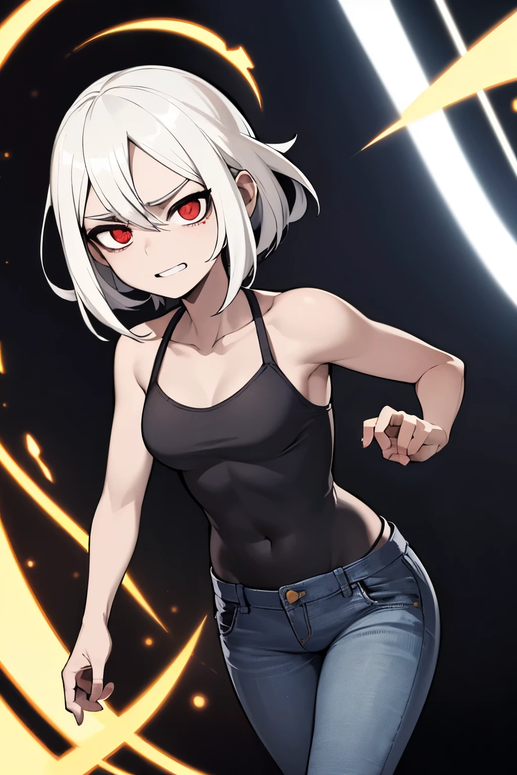 personagem Leon residente mal, com casaco de couro preto, Jeans rasgado, andando armado, com cabelos pretos espalhados e molhados, ((corpo todo)),((rosto perfeito)), dark place in downtown Racon City of Night destroyed with zombies in the background, Realismo social, realismo, rastreamento de raio, reflection light, alta qualidade, detalhes altos, super detalhe, 8k, 16k, melhor qualidade