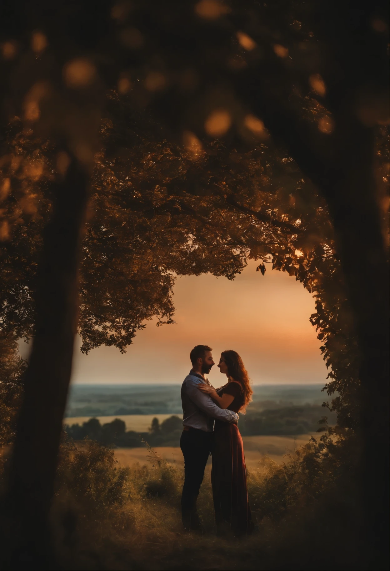 Créer une histoire d'un couple chez eux en plusieurs images