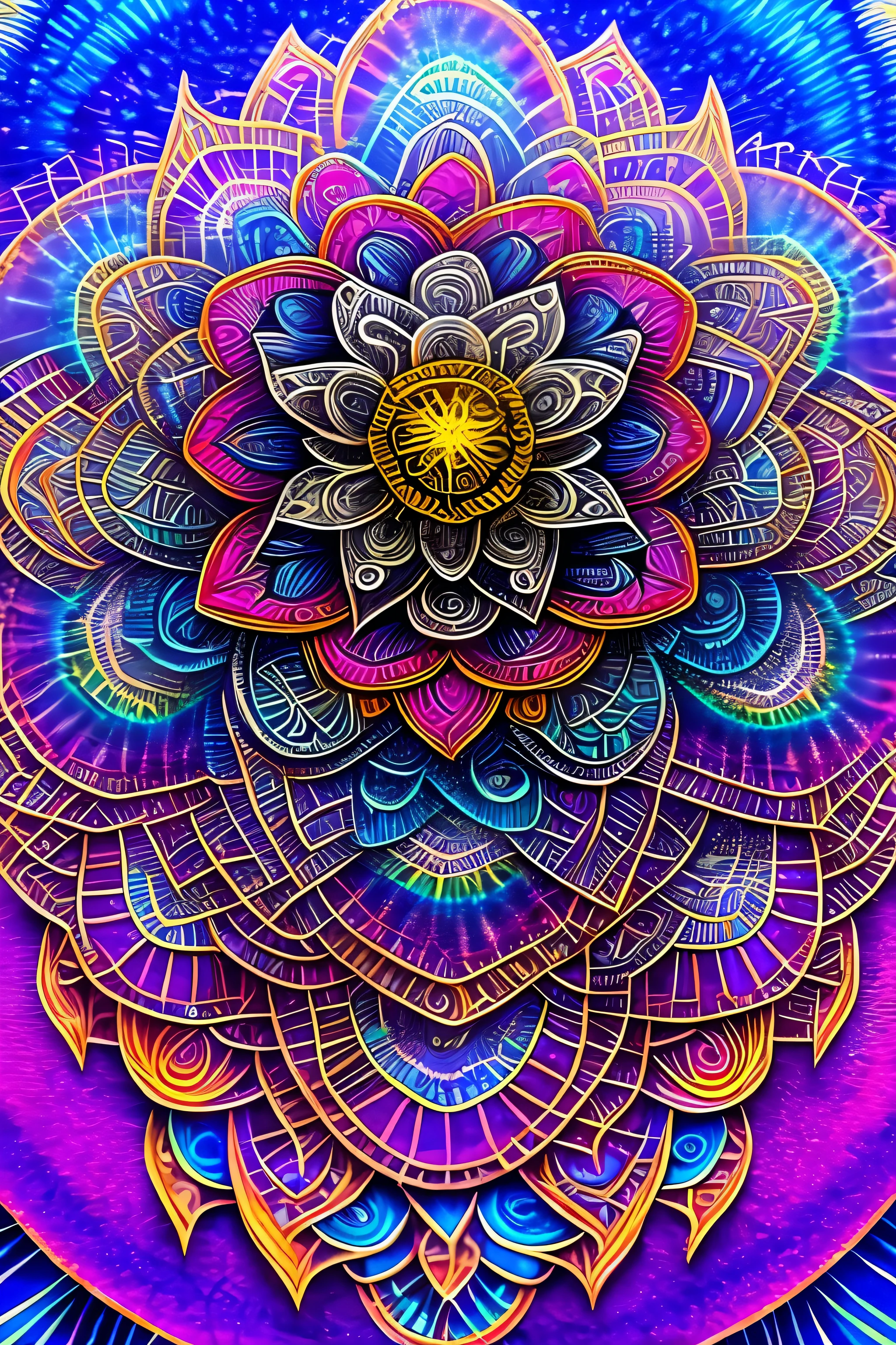 arte oficial, papel de parede da unidade 8k, ultra detalhado, Lindo and aesthetic, Lindo, obra de arte, melhor qualidade, (zenemaranhado, mandala, emaranhado, enemaranhado), (flower ecstasy:1.2) dynamic angle, tiro de cowboy, the most Lindo form of chaos, elegante, um brutalista projetado, cores vivas, romantismo, Atmospheric