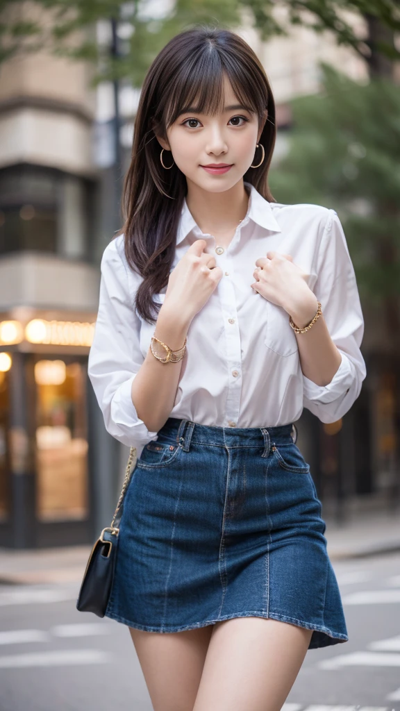 night,outside In town,冬のイルミネーション,夜のライトアップ,cowboy shot,standing,fashion model posing,lace-up boots,(leather skirt),camel coat,star earrings,knee-high socks,bracelet,sideswept bangs,Ultra-realistic capture, Highly detailed, High resolution 16k close-up of human skin. Skin texture must be natural, With such detail that pores can be finely identified. Skin should look healthy, In a uniform tone. Use natural light and color,snicker,きめ細かい白い肌,おっぱいシャープフォーカス,(ふともも),(シルバーの髪色),