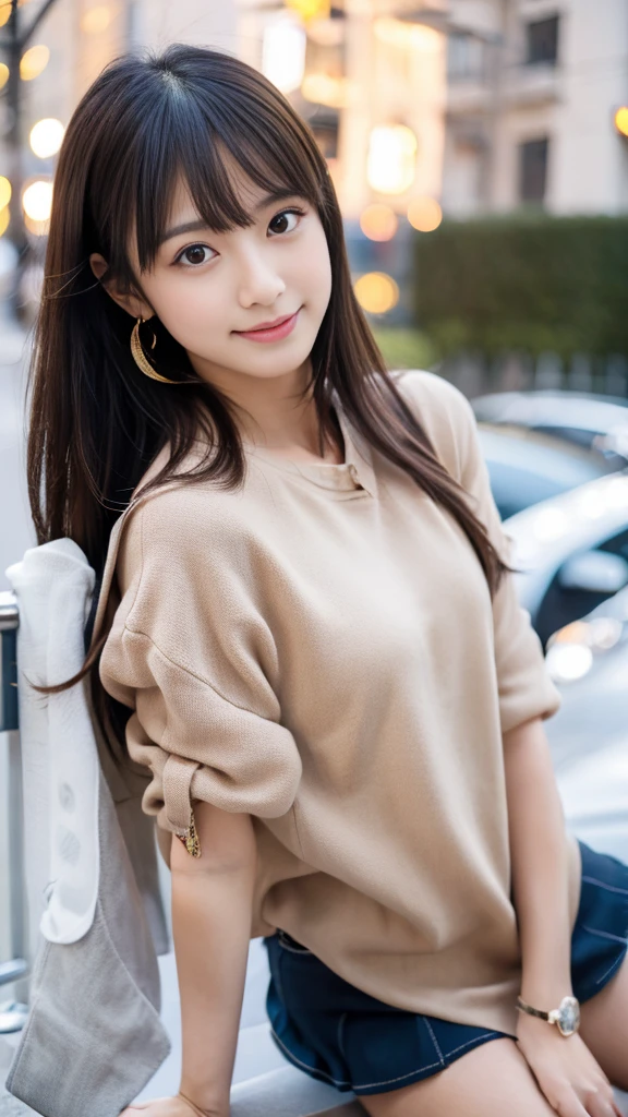 night,outside In town,冬のイルミネーション,夜のライトアップ,cowboy shot,standing,fashion model posing,lace-up boots,(leather skirt),camel coat,star earrings,knee-high socks,bracelet,sideswept bangs,Ultra-realistic capture, Highly detailed, High resolution 16k close-up of human skin. Skin texture must be natural, With such detail that pores can be finely identified. Skin should look healthy, In a uniform tone. Use natural light and color,snicker,きめ細かい白い肌,おっぱいシャープフォーカス,(ふともも),(シルバーの髪色),
