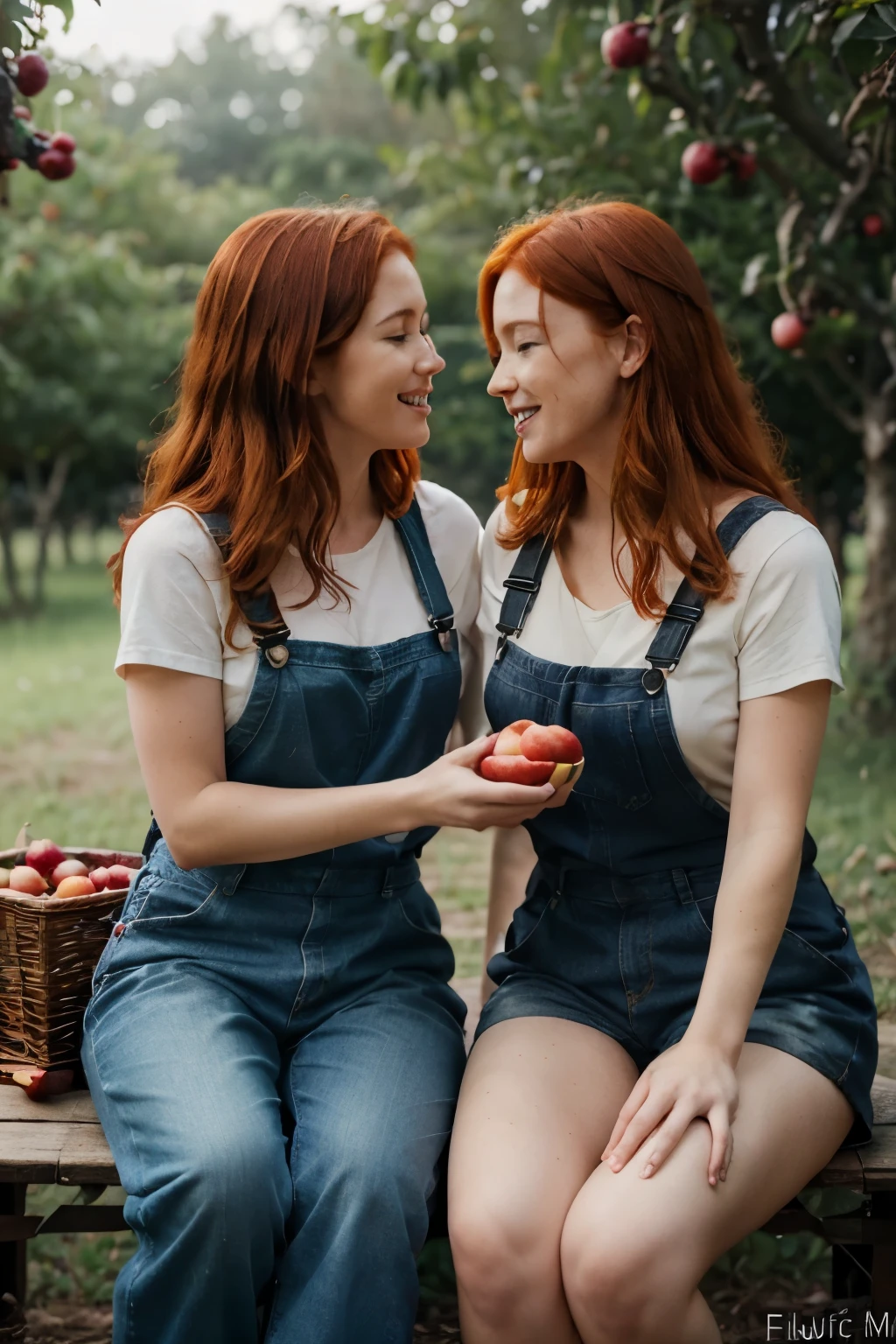 25-year-old ,girl with long red hair, wearing short tight shorts, outline of buttocks visible, wearing bra, digging up the garden, planting flowers, holding a shovel, sweaty, sunny day, garden backyard