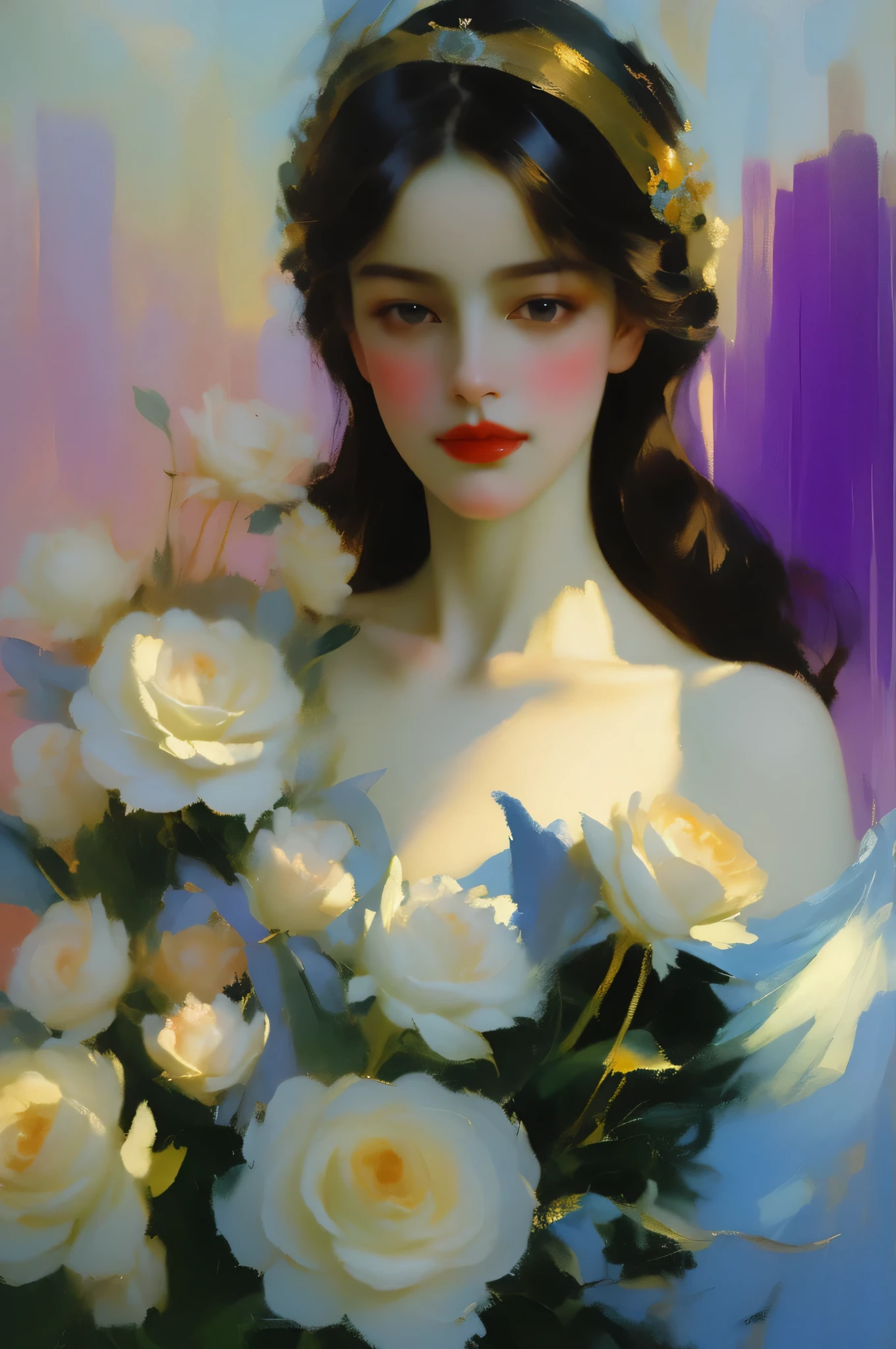 whimsical fantasy malcolm liepke oil painting style,sexy women,detailed facial features,long flowing hair,alluring gaze,sensual lips,seductive curves,feminine beauty,colorful palette,expressive brushwork,romantic atmosphere,soft lighting,vibrant colors,sophisticated elegance,implied narrative,glimpse of vulnerability,playful confidence,dynamic poses,mysterious allure,subtle sensuality,stunning figure,oil on canvas,graceful movement,captivating charm,artistic composition,provocative allure,evocative expressions,dramatic contrast,delicate details,total mastery of paint,impressionistic rendering,passionate intensity,alluring gaze,irresistible magnetism,sublime elegance,richly textured,visual poetry,ethereal beauty,unforgettable impact