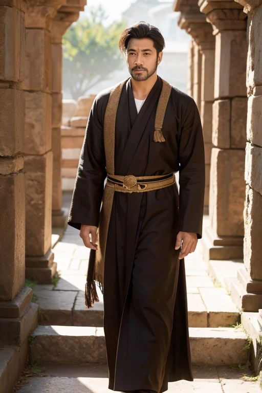 A handsome man with ancient style
