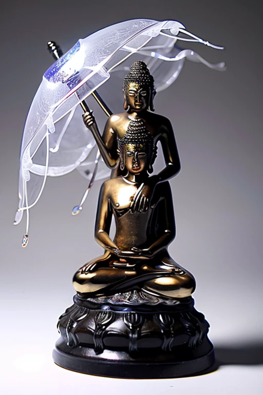 fantasy jellyfish Buddha statue