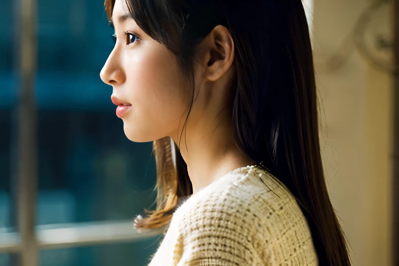 woman's profile、highest quality