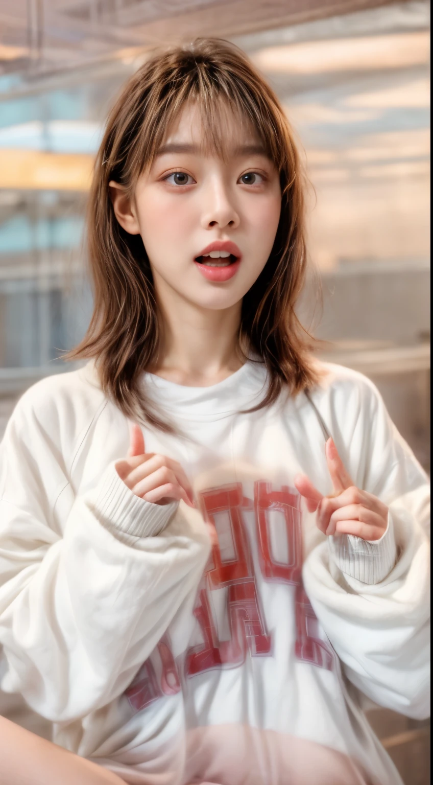masterpiece、8K、32K、highest quality、(Detailed both eyes)、(cute japanese woman、bangs)、23 years old、elegant、swet、black hair