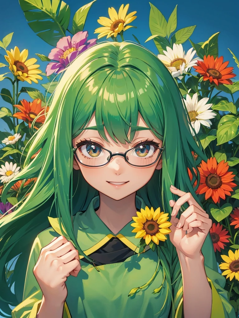 Futaba plant character says good morning!Greetings with cheerful anime characters