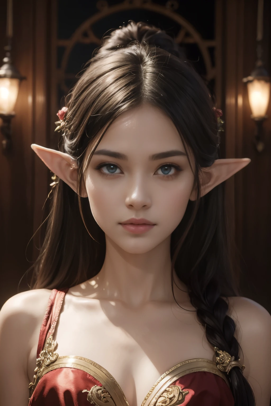 (Best quality, 4k, High-resolution, Masterpiece:1.2), Ultra-detailed, Realistic, Radiant lighting, Epoch Elves, Portraits, Fantastical colors, Fine art, Ethereal beings, Dreamlike, Whimsical creatures, Detailed facial features, Glowing eyes, Elven beauties, Ethereal glow, Mythical creatures, Harmonious composition, Dazzling colors, Stunning visual effects, Otherworldly appearance, Mesmerizing artistry, 