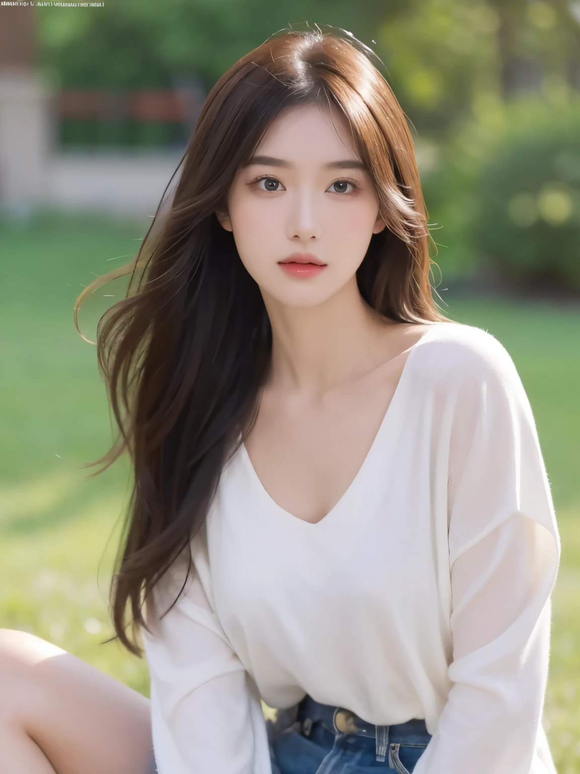 Super exquisite beauty face, Mechanical body: 1.5, Background of the online world: 1.5, 19 years old, 150mm, long hair, Beautiful studio soft lighting, Vibrant details, beautiful background, octane rendering, 8k, best quality, masterpiece, illustration, very firm and beautiful, Very detailed, CG, Unite , wallpaper, (actual, photo-actual: 1.37), Astonishing, fine details, proficient, best quality, official art, Very detailed CG Unite 8k wallpaper, , whole body, whole body shooting, sitting